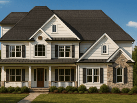 Spacious 2-Story House Plan with 4 Bedrooms and Colonial Design