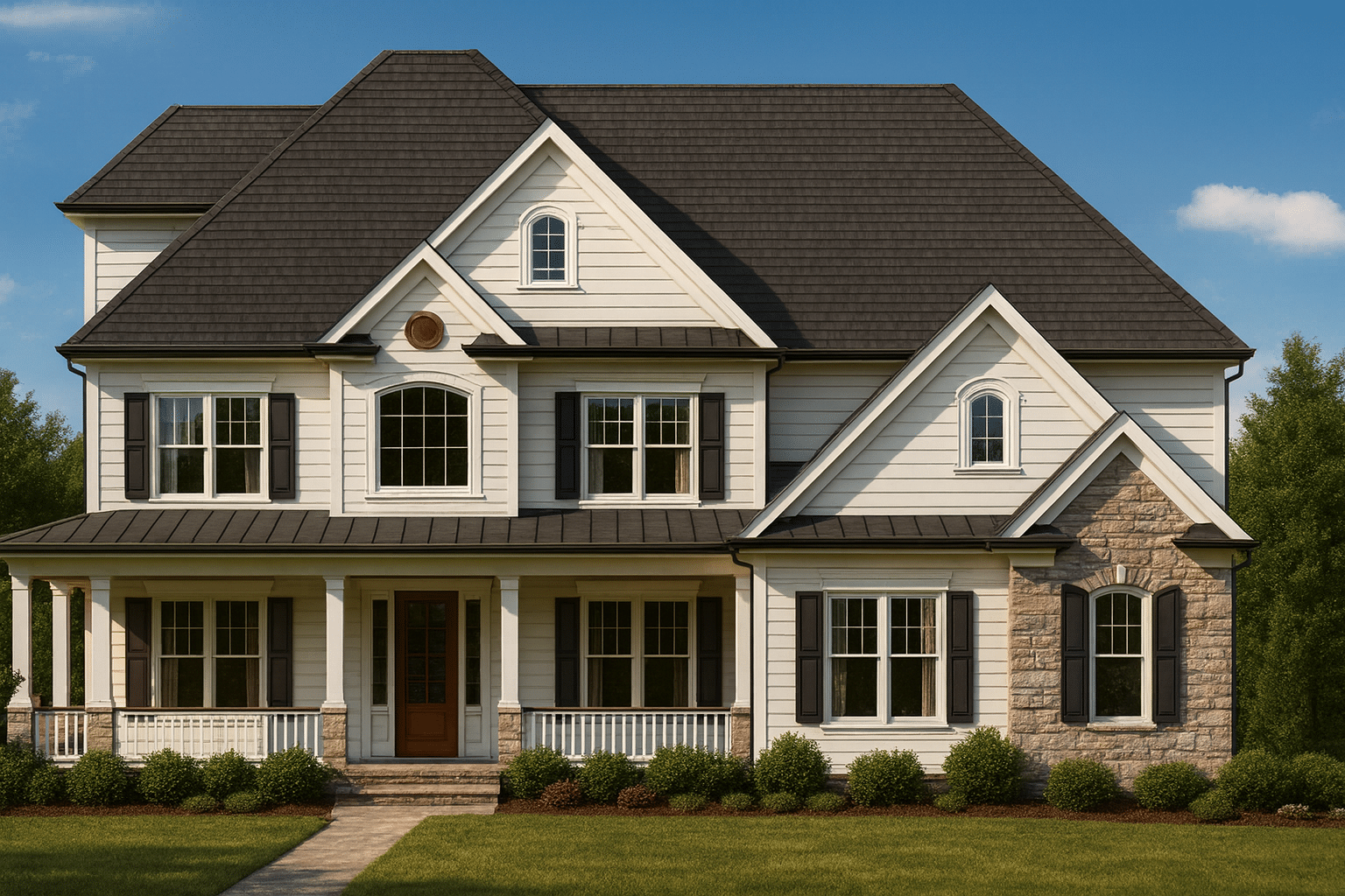 Spacious 2-Story House Plan with 4 Bedrooms and Colonial Design