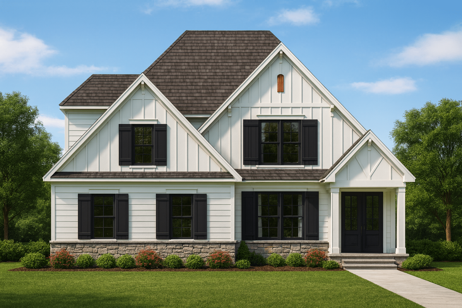 Spacious 2-Story Modern Craftsman House Plan with CAD Design