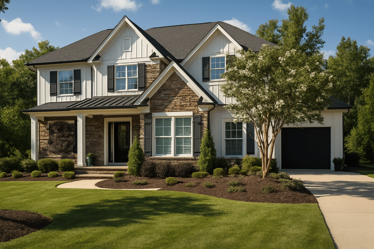 5-Bed, 4.5-Bath, 4,391 SF Modern Farmhouse House Plan