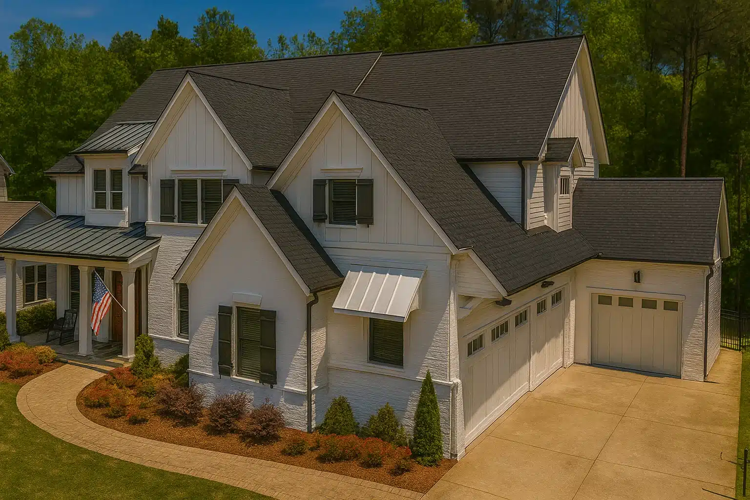 5-Bed, 6.5-Bath, 5,334 SF Modern Farmhouse House Plan