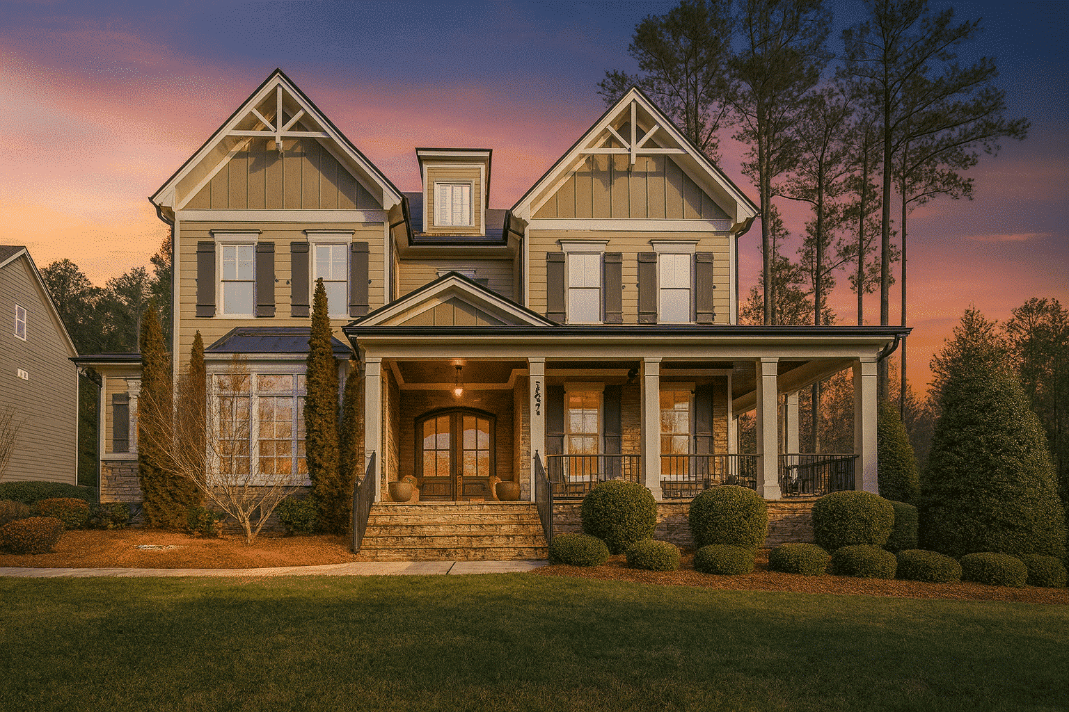 Spacious Craftsman Home Plan with 3 Floors and 5 Bedrooms