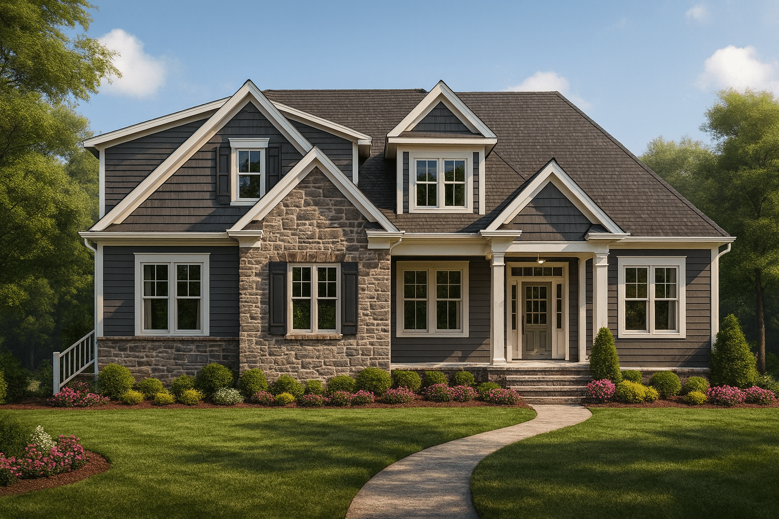 Spacious Craftsman Home Plan with Modern Designs & CAD Blueprint