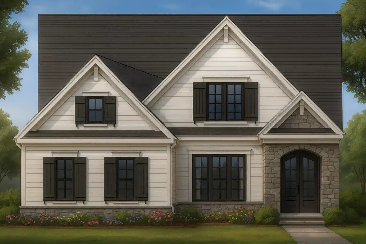 Stunning 2-Story House Plan with Craftsman Architecture