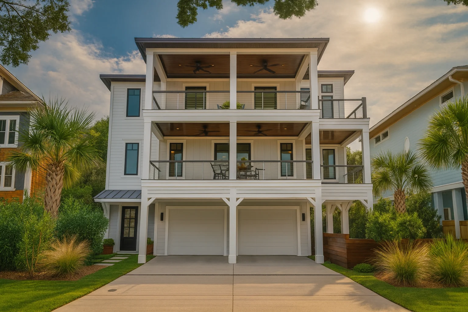 Stunning 3-Story Coastal House Plan with 4 Bedrooms & CAD Designs