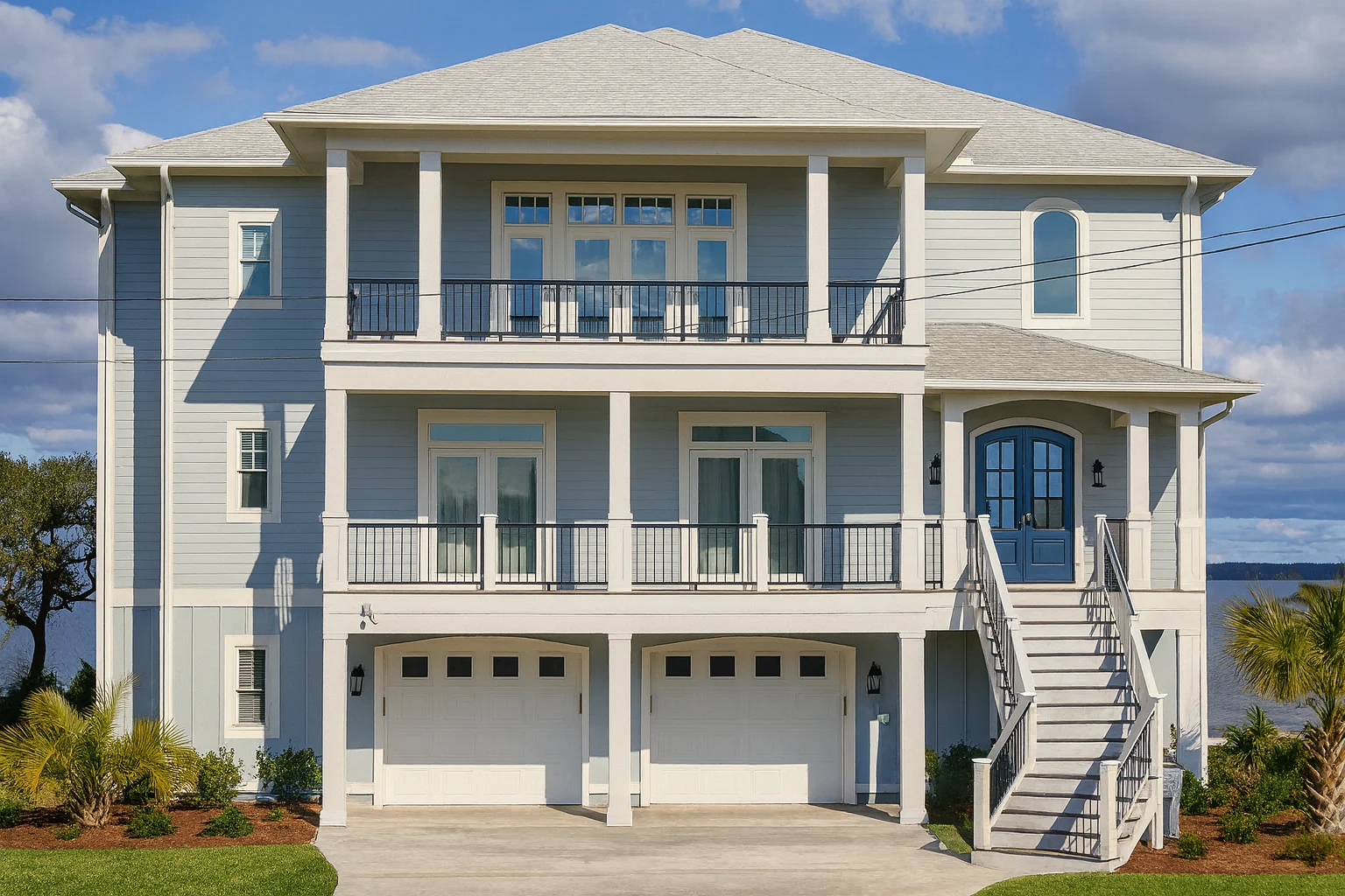 Stunning Coastal Home Plan with 5 Bedrooms, 3 Floors, and CAD Designs