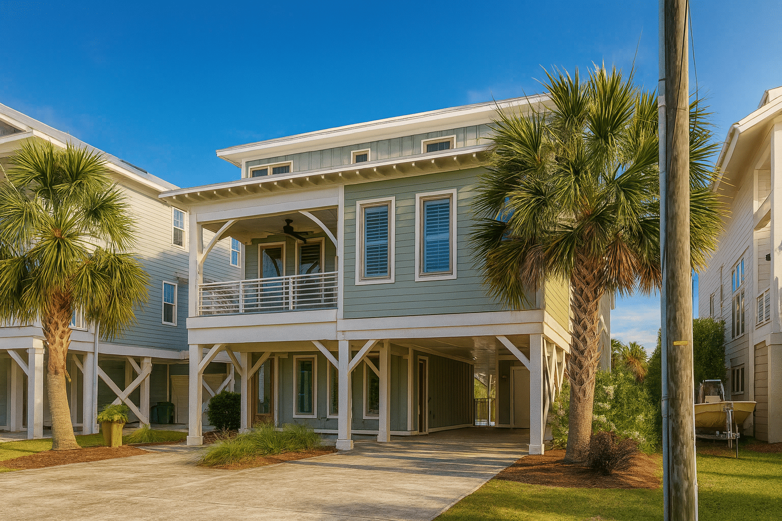 Stunning Coastal Home Plan with Modern Features and Blueprint Designs