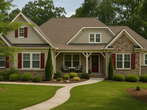 Stunning Home Plan Blueprint with Floor Designs and CAD