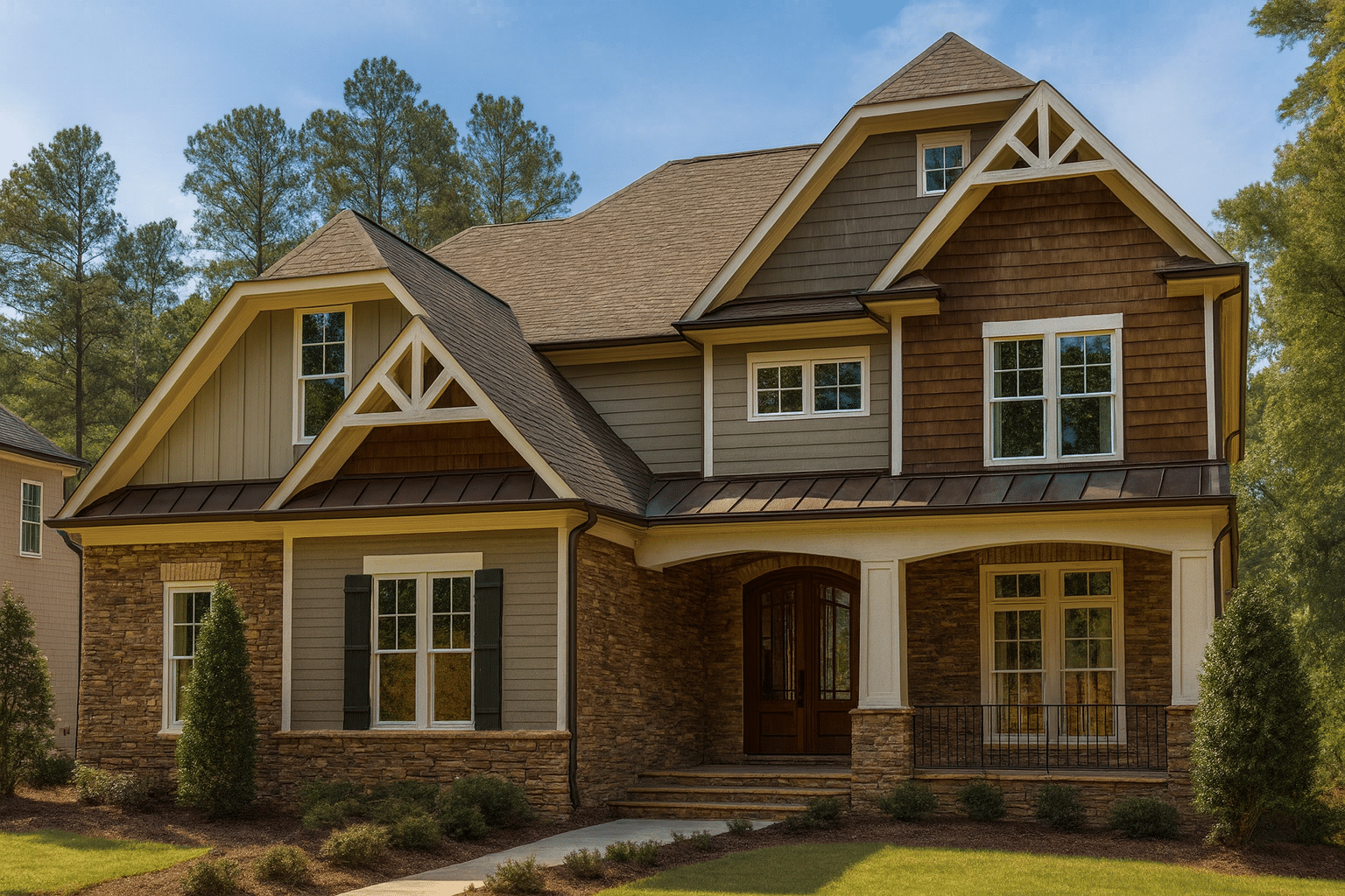 Stunning Transitional House Plan with 2 Stories & 4, 662 SF