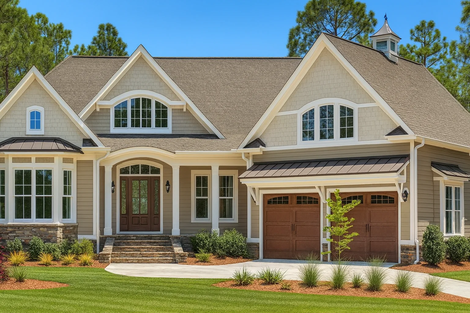 Stylish Home Plan with Bonus Room Floor Plan & Blueprint