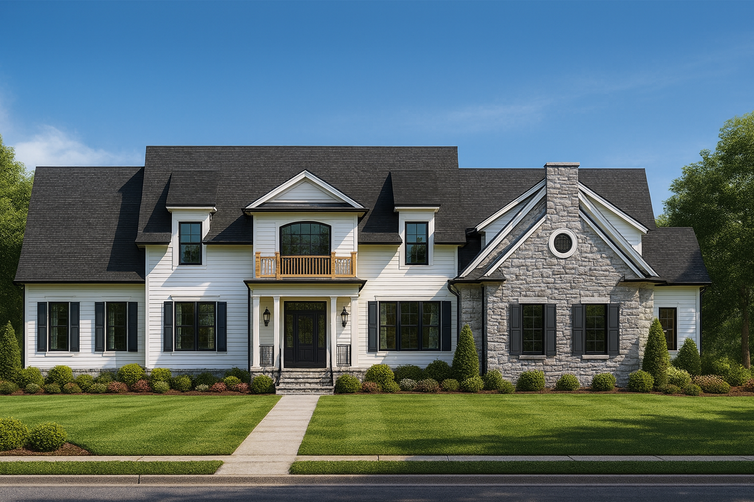Traditional 2-Story Home Plan with Open Floor Plan – 3,321 Sq Ft