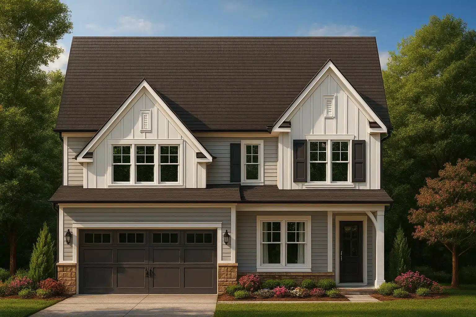 Traditional 2-Story House Plan with Craftsman Style & CAD Blueprints
