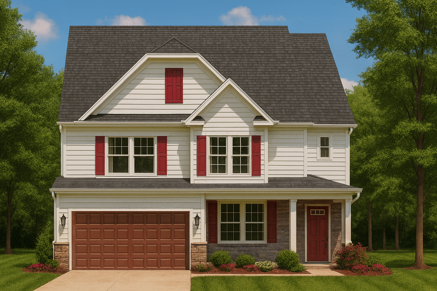 Traditional Colonial Revival Suburban House Plan – 4 Beds, 2,575 Sq Ft, 2 Stories