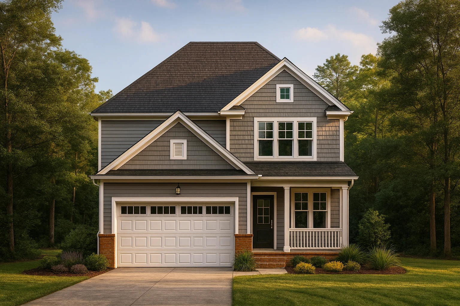 Traditional Craftsman Home Plan with 2 Floors and CAD Designs