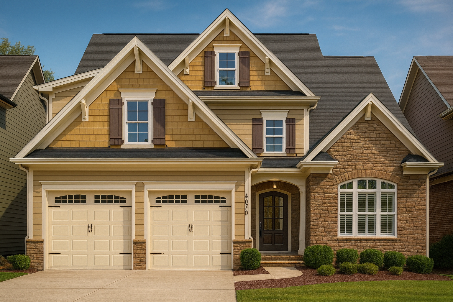 Traditional Craftsman House Plan – 2.5 Story Suburban Craftsman with 4 Bedrooms (3,166 Sq. Ft.)