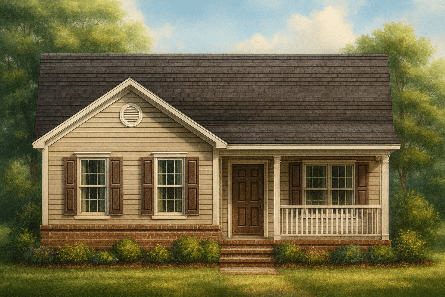 Traditional Home Plan with CAD Blueprints and Open Floor Plan