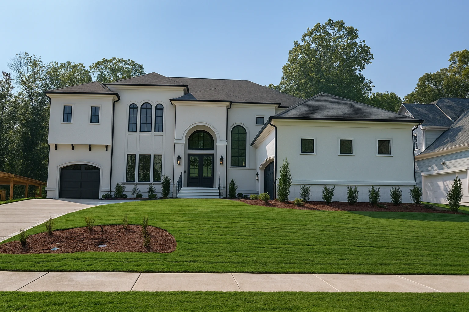 Transitional European Home Plan with 3 Floors & CAD Designs