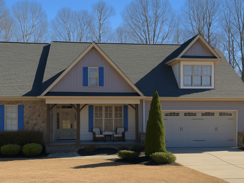 12-2177 HOUSE PLAN - Modern Craftsman house Plan with 4 Bedrooms and 2-Car Garage