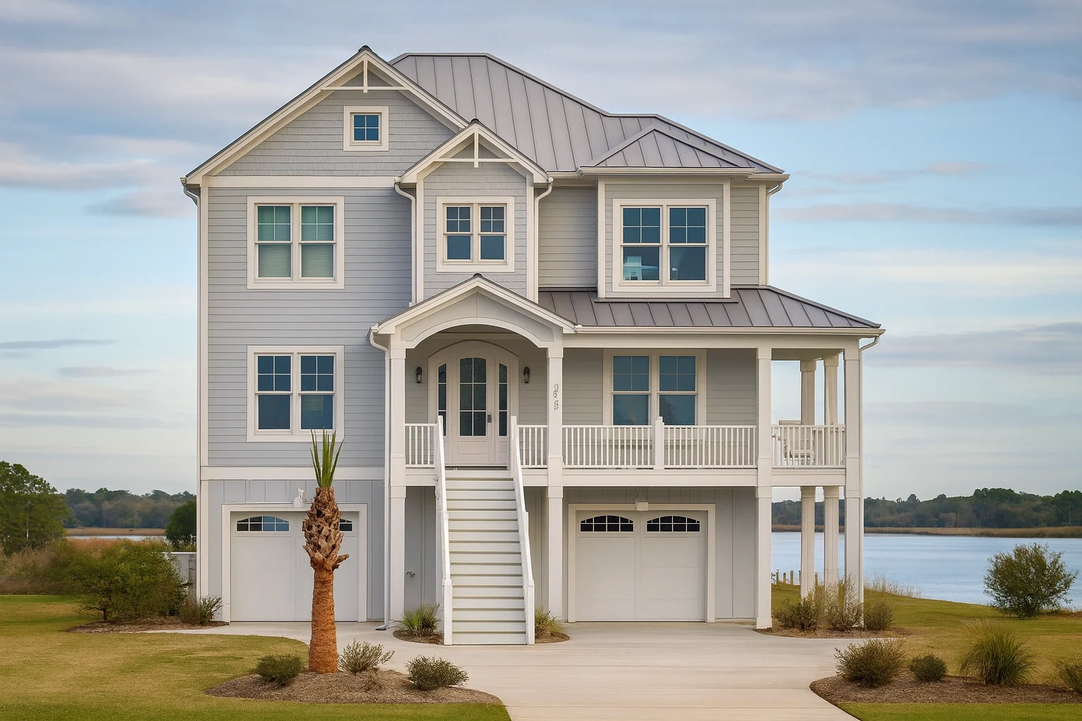 coastal home plan with 2,863 heated sq. ft.
