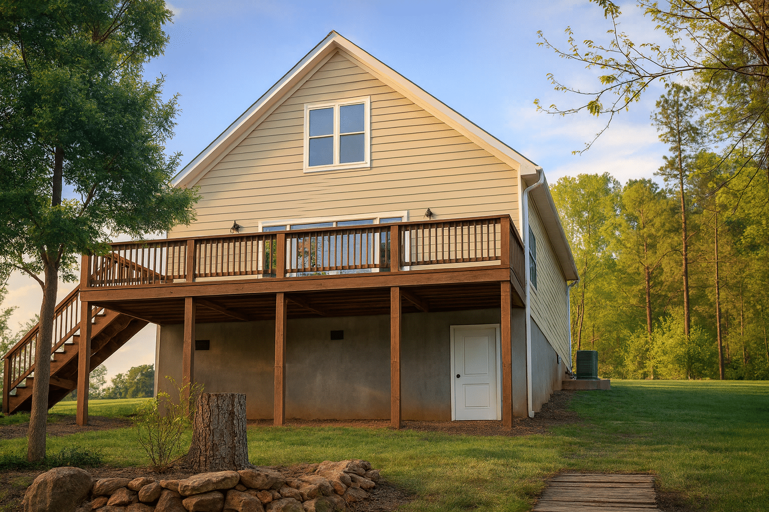 Cozy Cabin Home Plan 1020 Sq Ft Floor Plan With Cad Blueprint Designs
