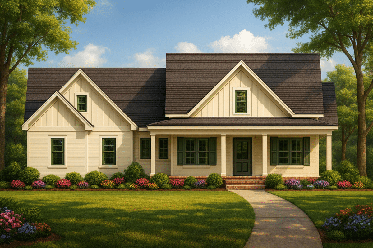 Craftsman Home Plan With 2041 Sf Classic Charm Meets Functional Design