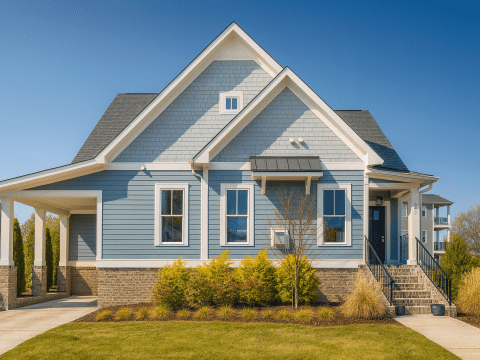 20-1817 HOUSE PLAN - Modern Craftsman house Plan with Detailed Architecture Designs