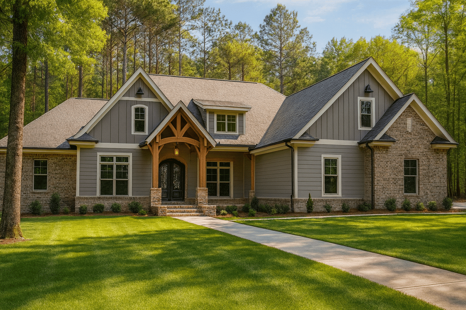 20-1989 HOUSE PLAN - Craftsman House Plan with Bonus Room and Spacious Floor Plan