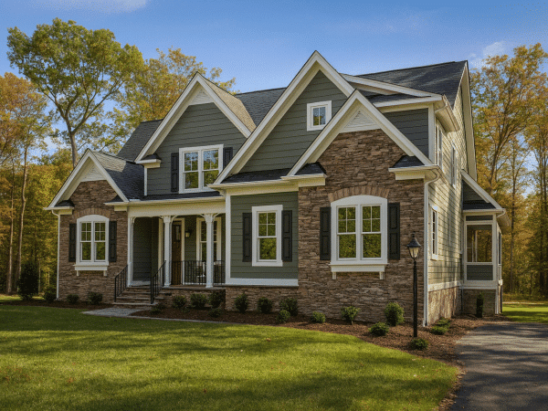8-1244 HOUSE PLAN - Elegant 2-Story house Plan with CAD Designs and Floor Blueprint