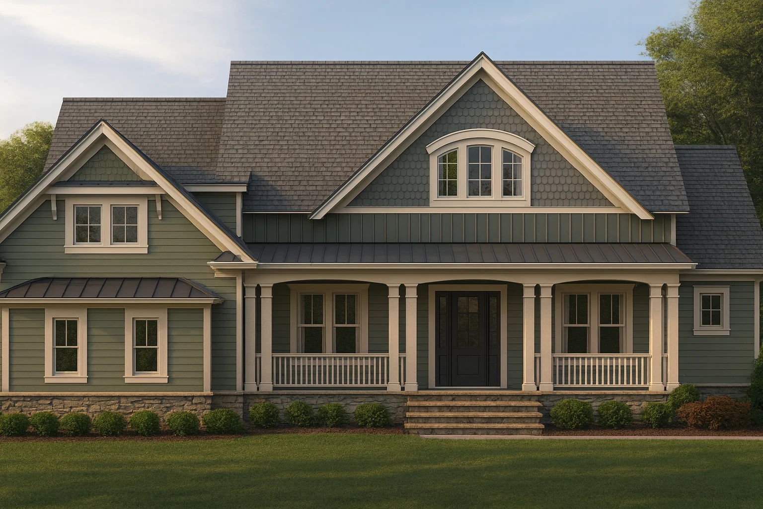 1-story house plan featuring 3,312 heated sq. ft., 3 bedrooms, 5 bathrooms