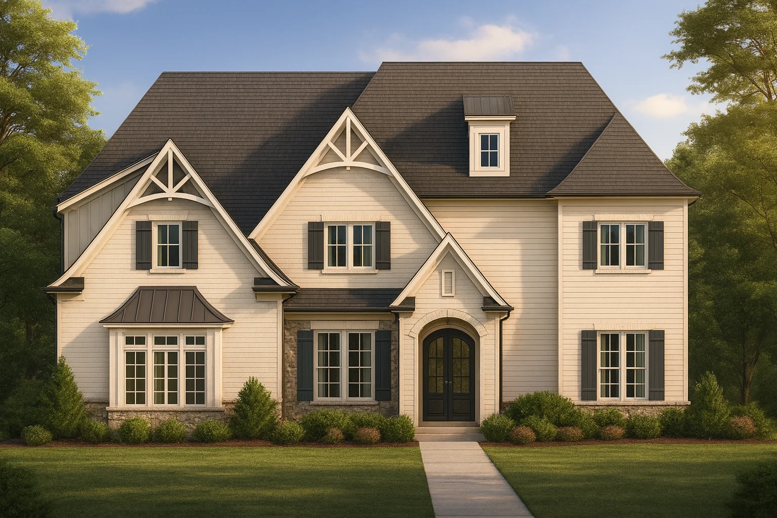 15-1243 HOUSE PLAN - Elegant French Country House Plan | Floor Plan, CAD, Designs