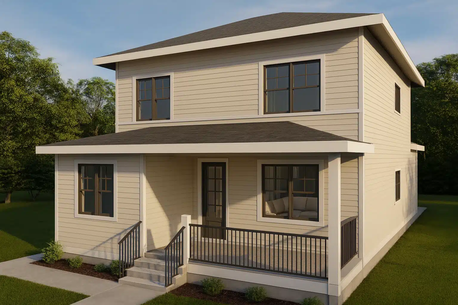 2 stories, 5 bedrooms,
