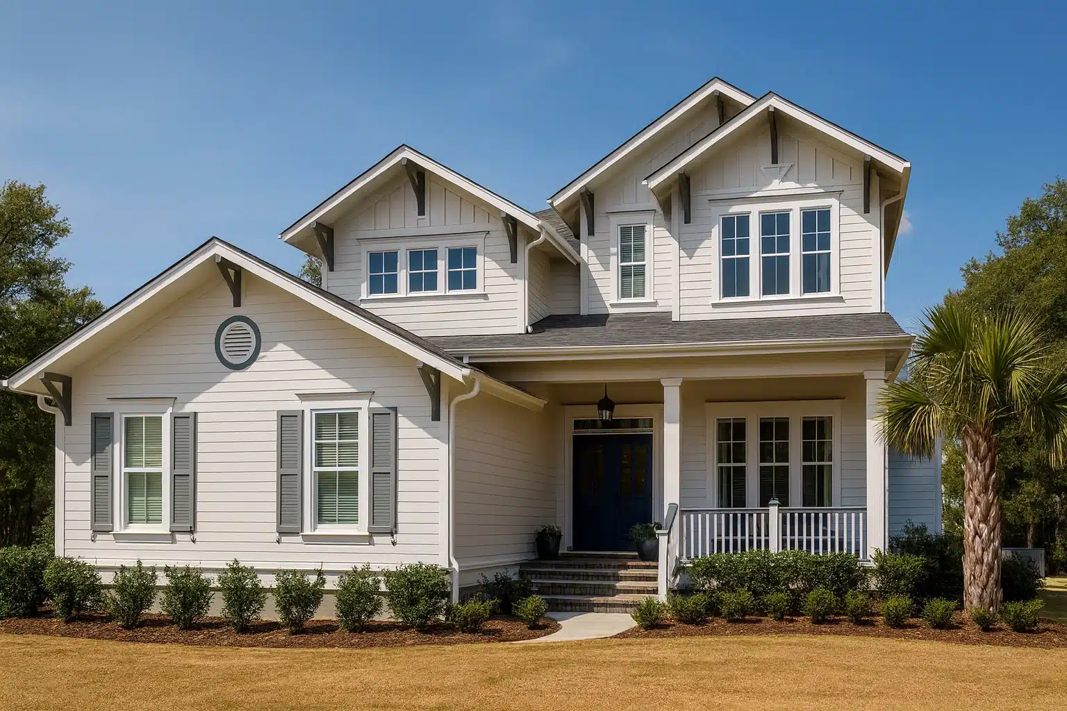 2-story Craftsman-style house plan with 3,671 heated sq. ft.