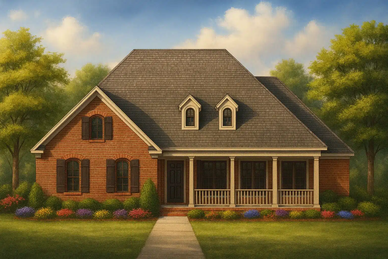 2,036 sq. ft. over a single story