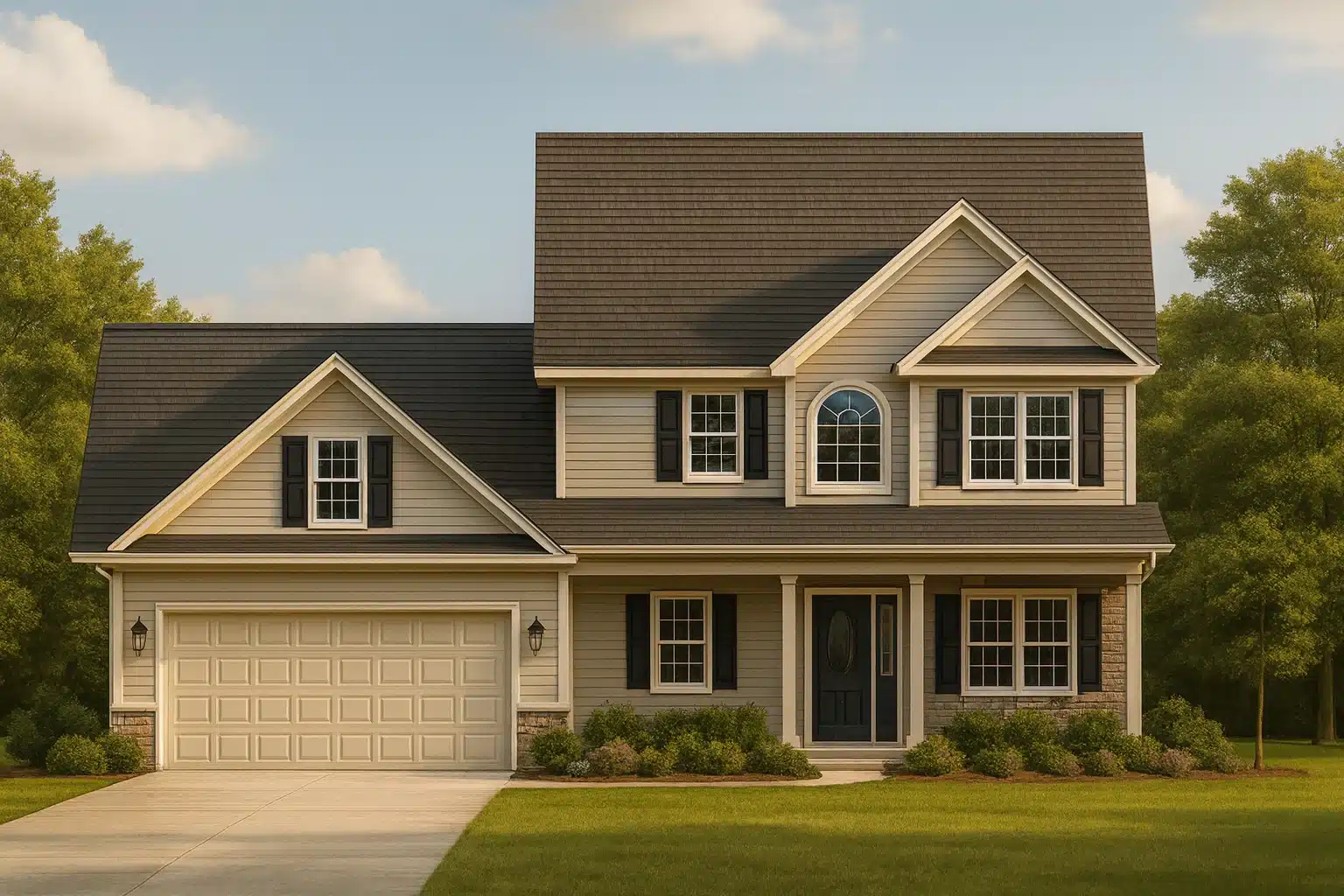 2,082 heated sq. ft., spacious 2-car garage