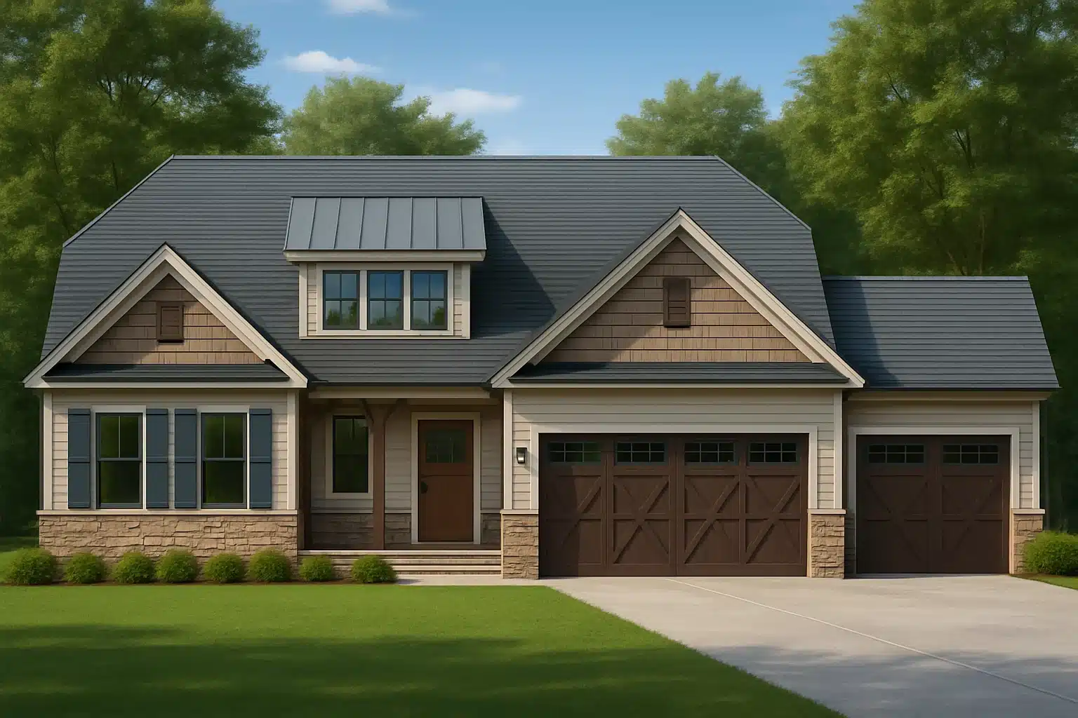 2,395 sq. ft. over 1.5 stories