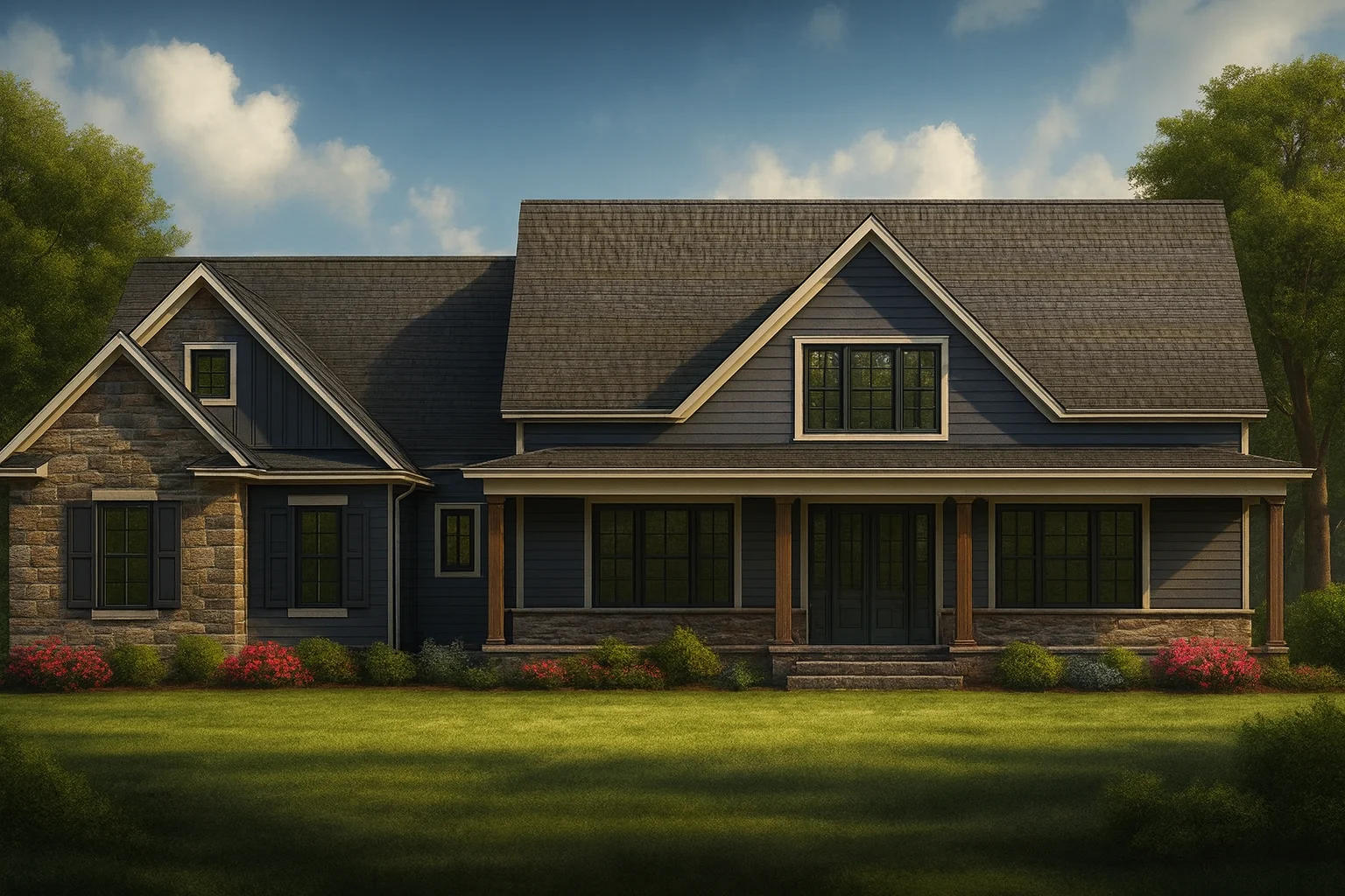 20-2123 HOUSE PLAN - House Plan with Floor Plan & Architectural Designs | 2, 563 SF