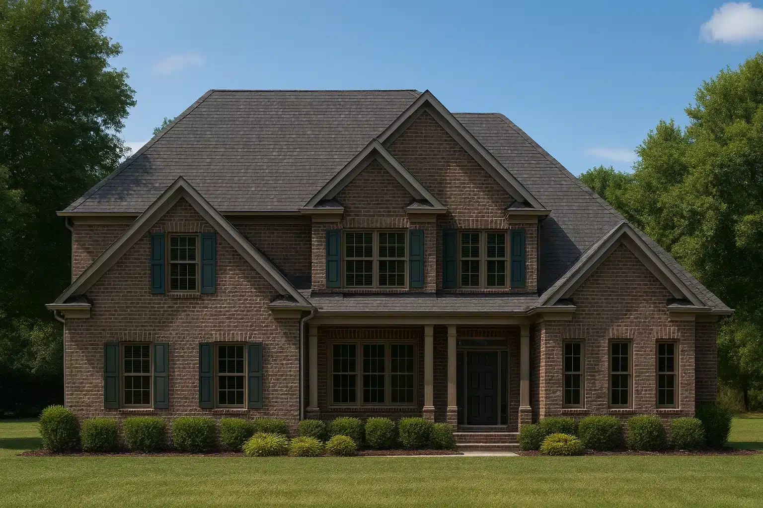 2,787 sq. ft. two-story house plan includes 3 bedrooms, 2.5 bathrooms