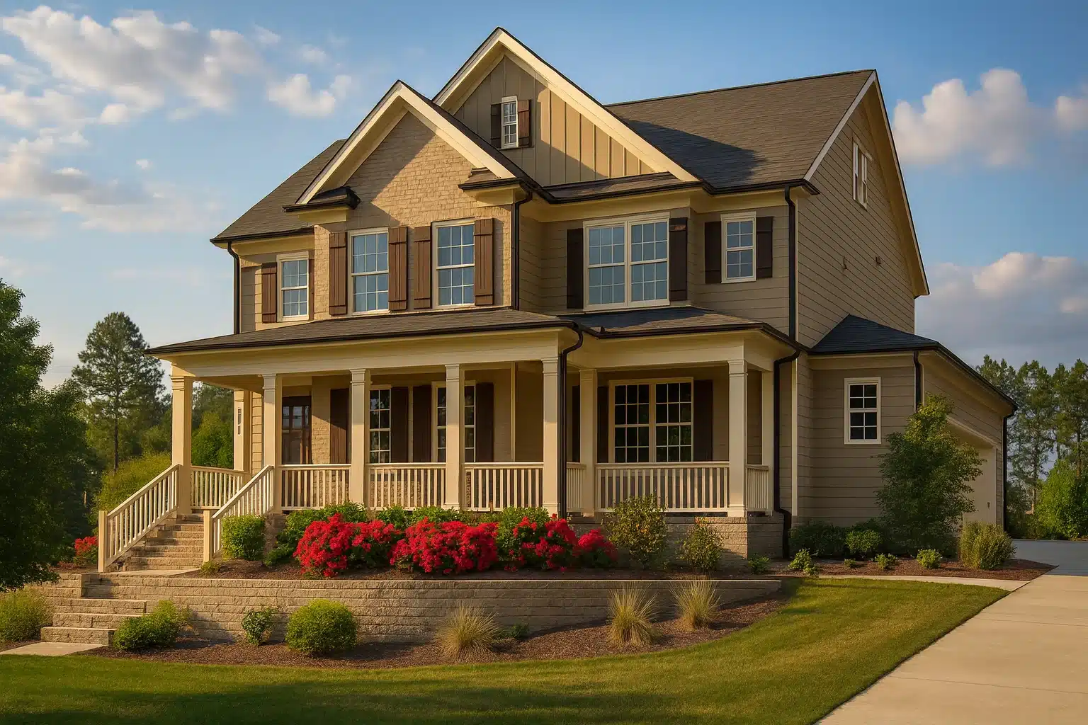 2,945 sq. ft. house plan featuring 3 stories, 4 bedrooms