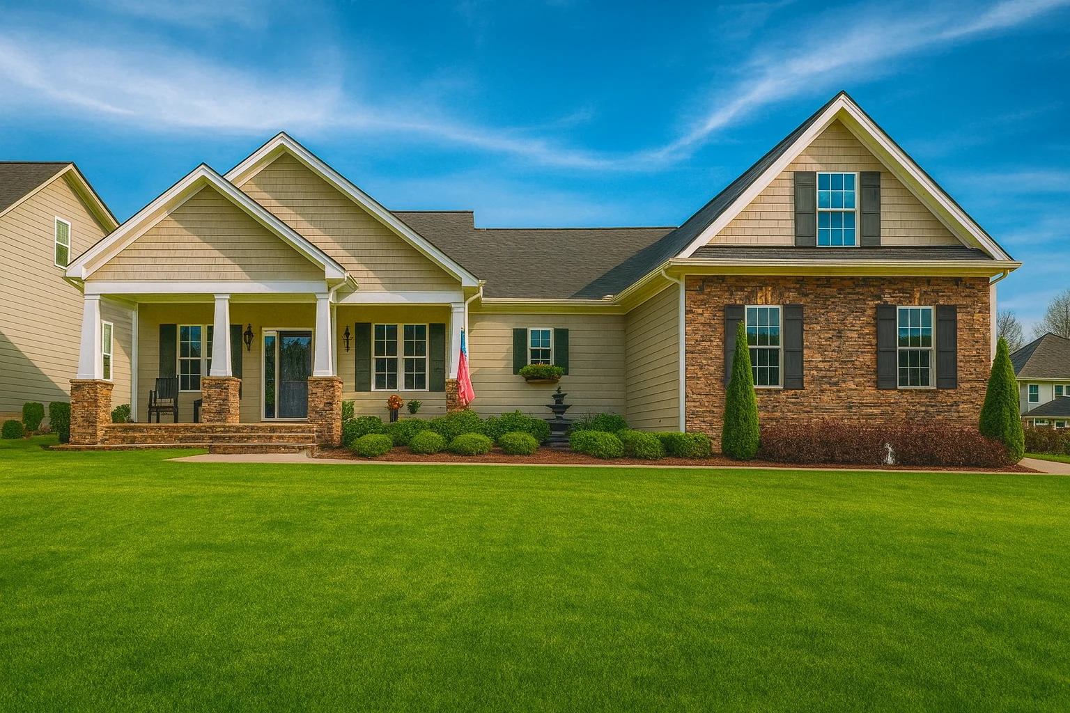 3-Bed, 2-Bath Craftsman Ranch House Plan with Bonus Room