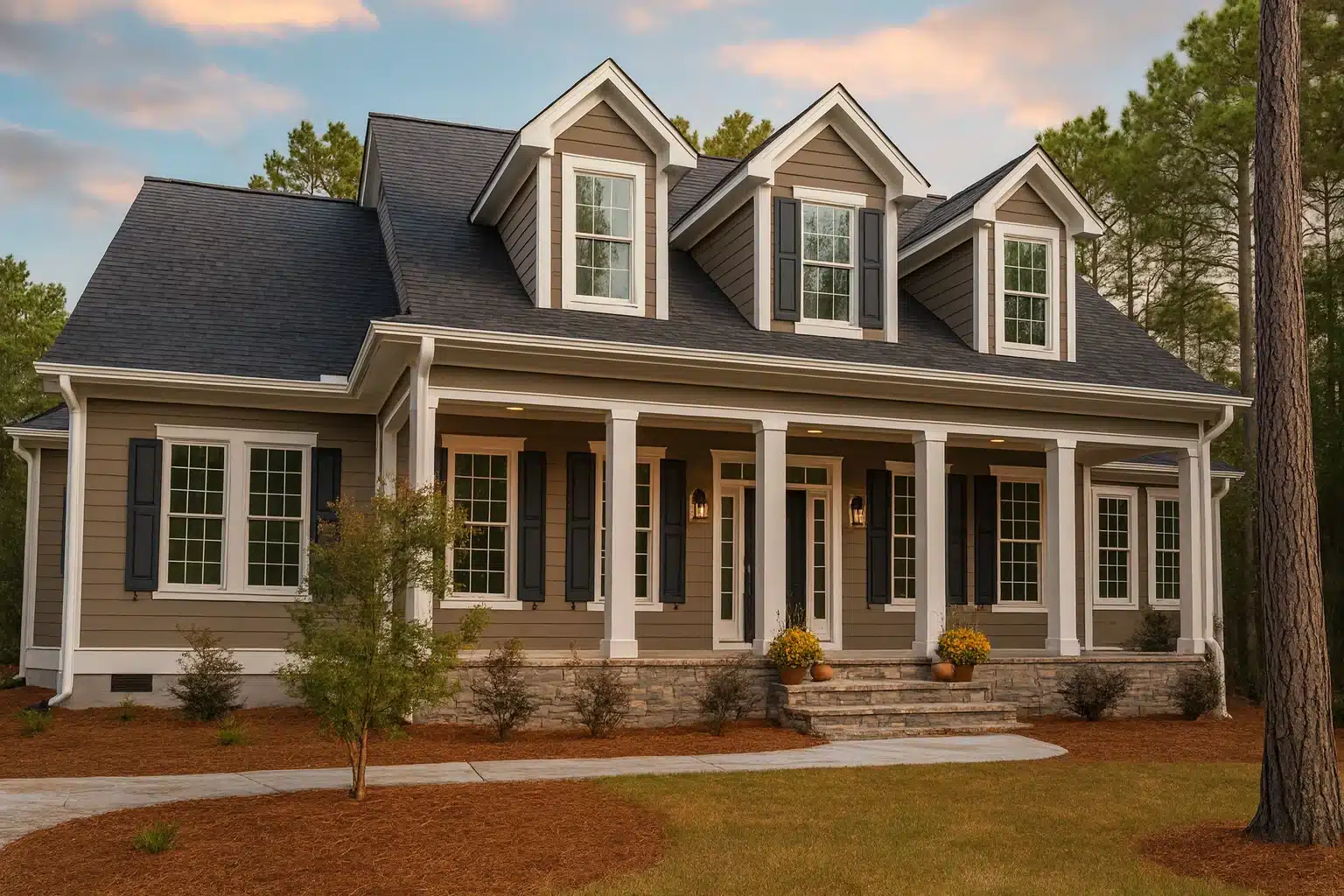 3 bedrooms, 2.5 baths, and over 3,200 heated sq. ft.