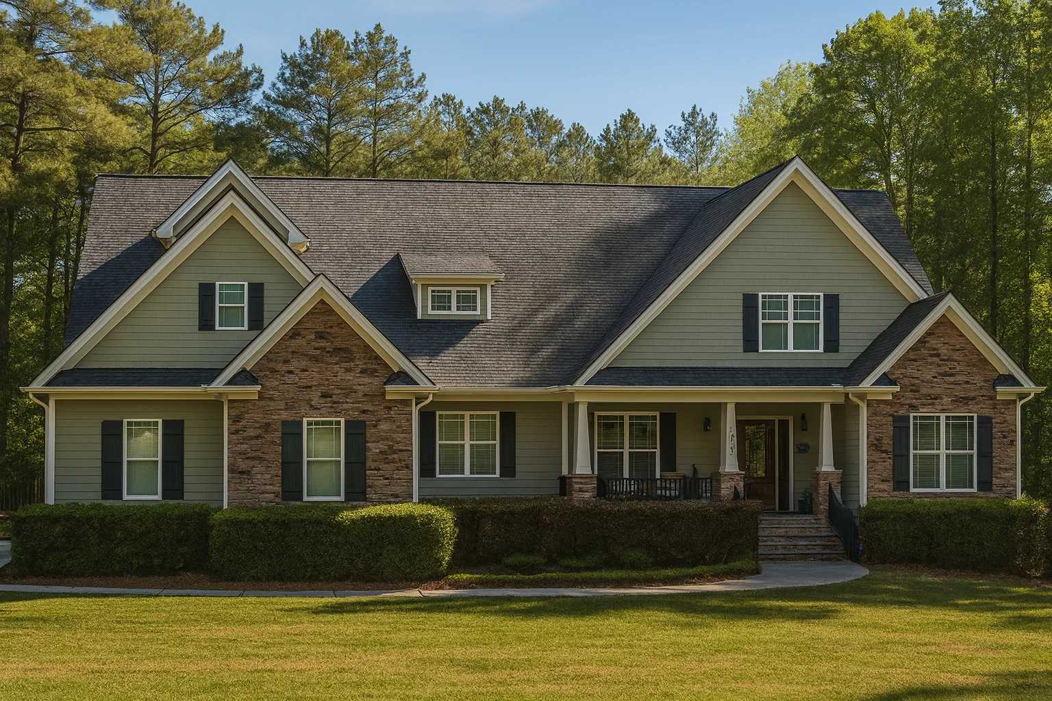 3,053 sq. ft. Craftsman-style home with 4 bedrooms, 3 bathrooms