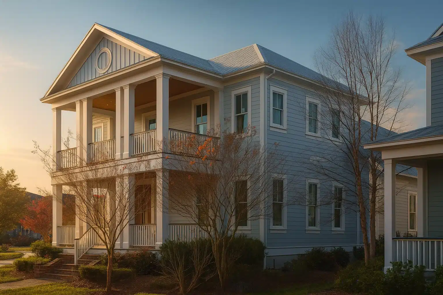 3,206 sq. ft. Southern-style house plan with 3 bedrooms, 3.5 baths