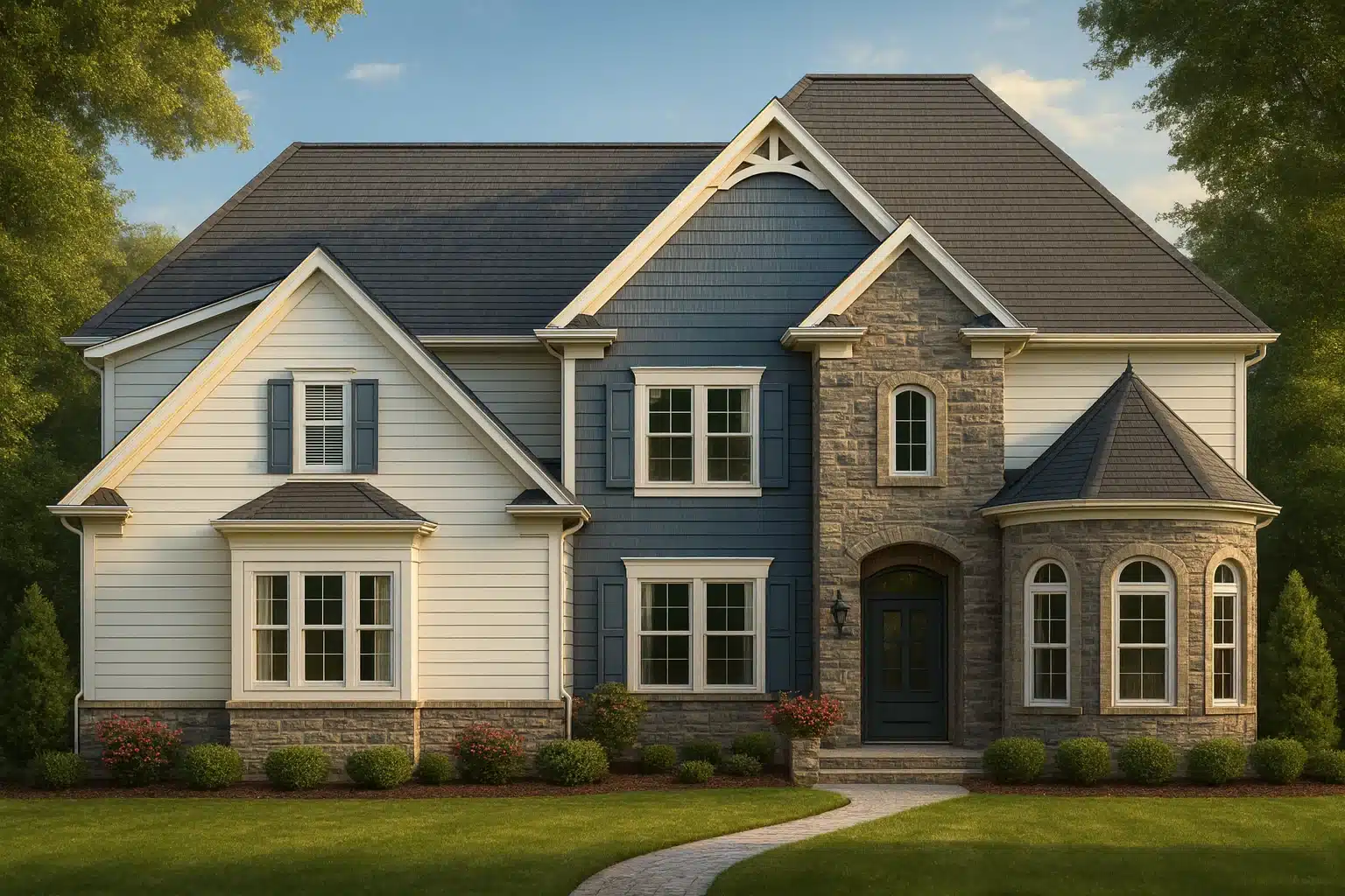 4-bedroom, 4-bath, 2.5-story home with 4,058 heated sq. ft.