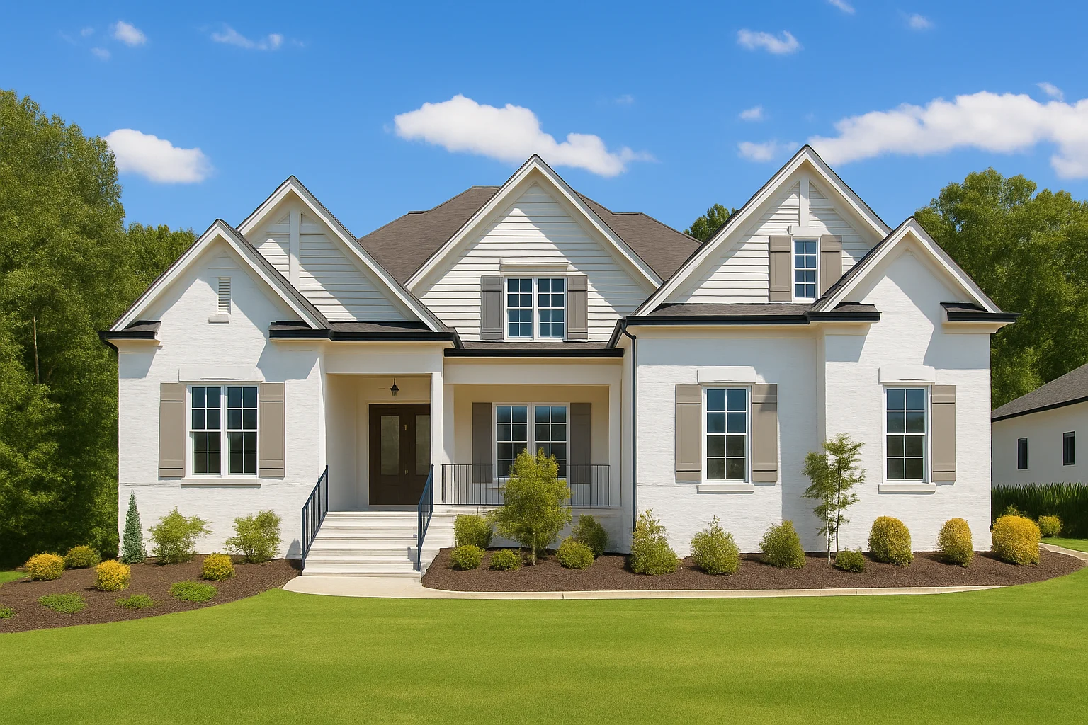 19-1296 HOUSE PLAN - Traditional House Design with Floor Plans, CAD, and Blueprint