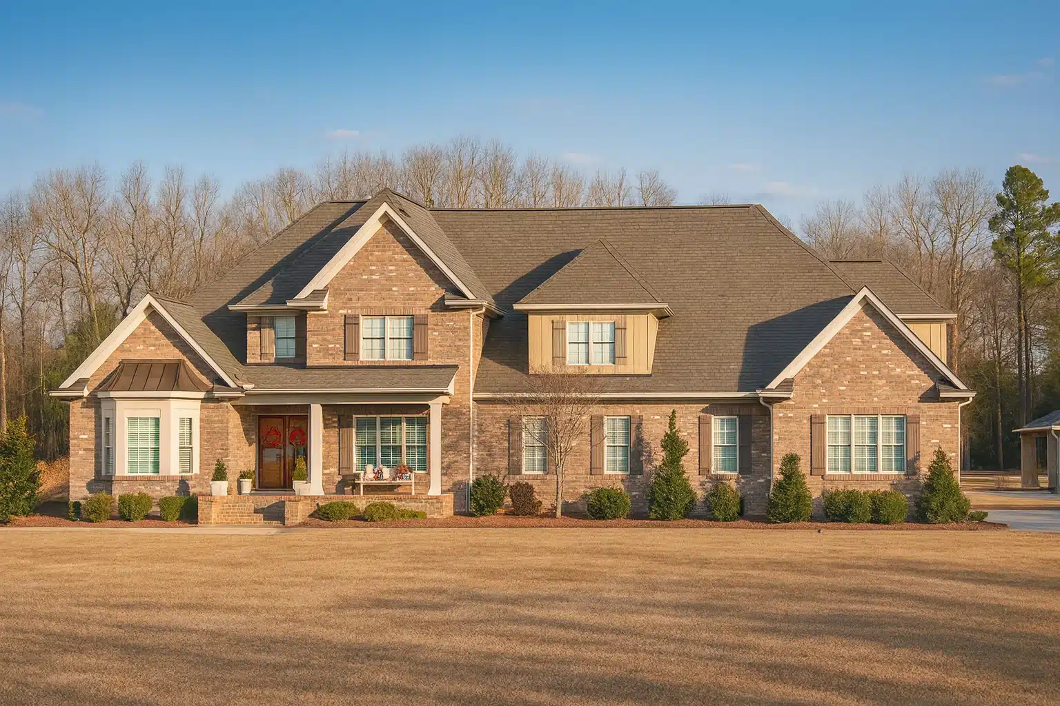 4,234 sq ft home design featuring 3 bedrooms, vaulted ceilings, a 3-car garage