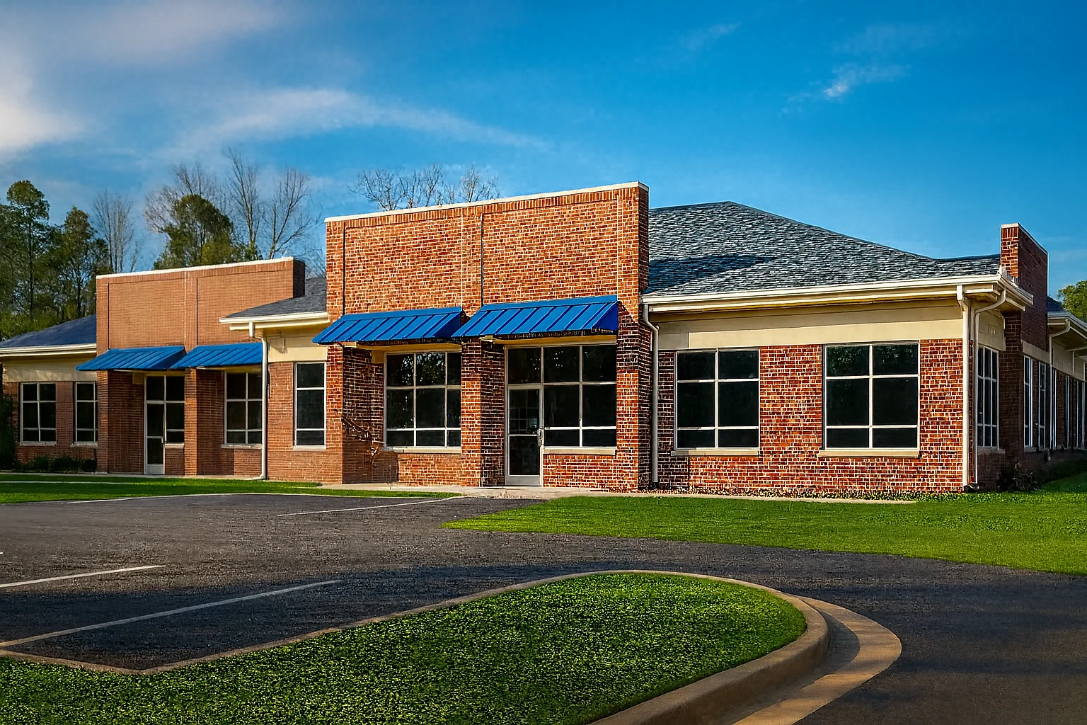 6,000 Sq Ft Modern Commercial Office Plan with CAD Designs