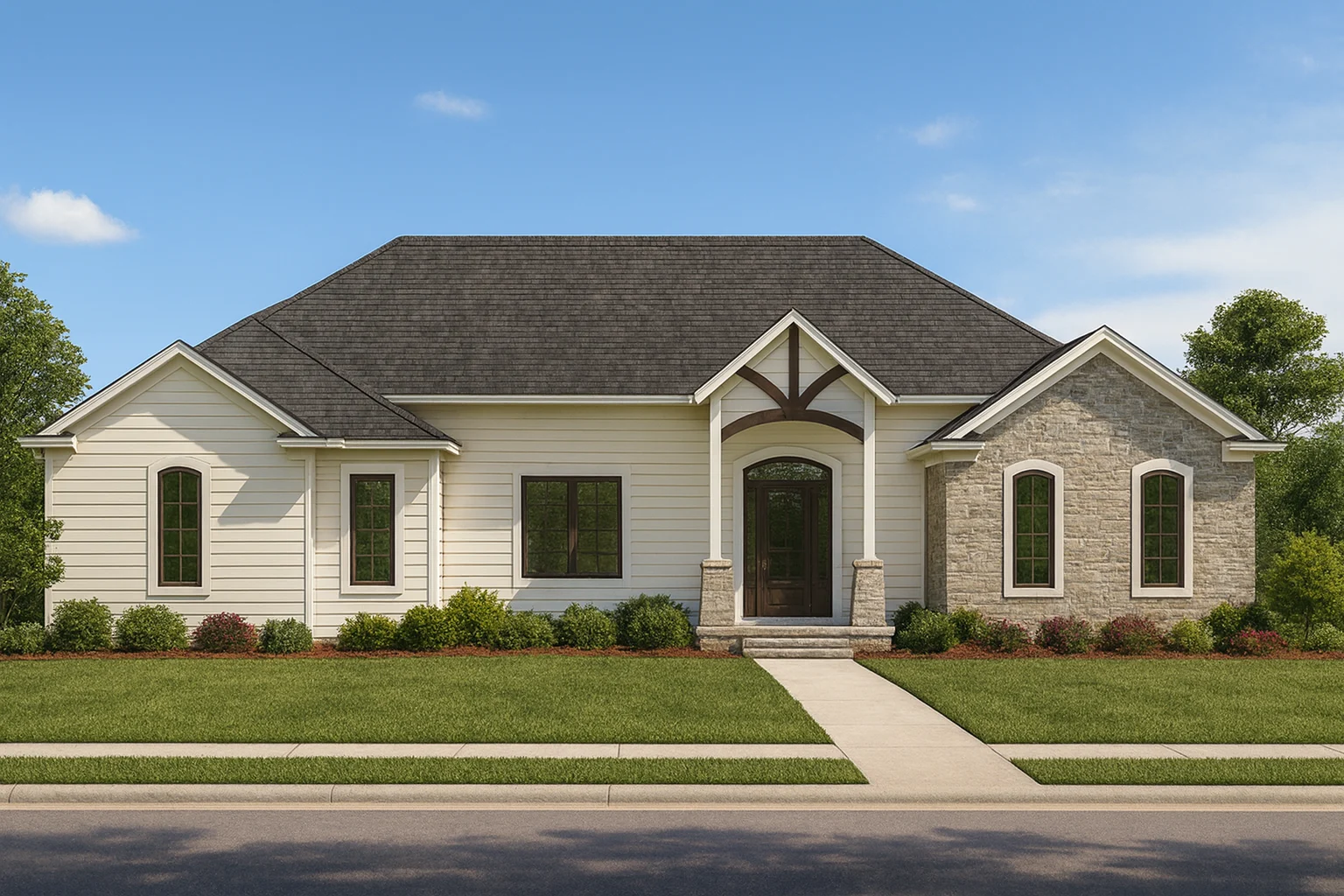 Architectural Home Floor Plan with CAD Designs and Blueprint