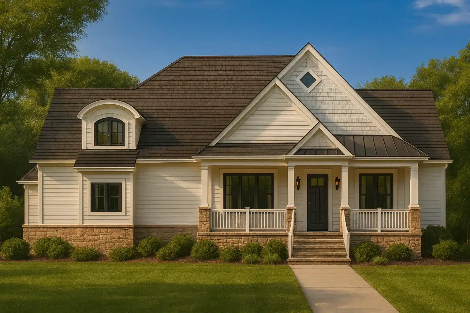 Beautiful Craftsman-Style House Plan with Split-Bedroom Layout & Outdoor Deck