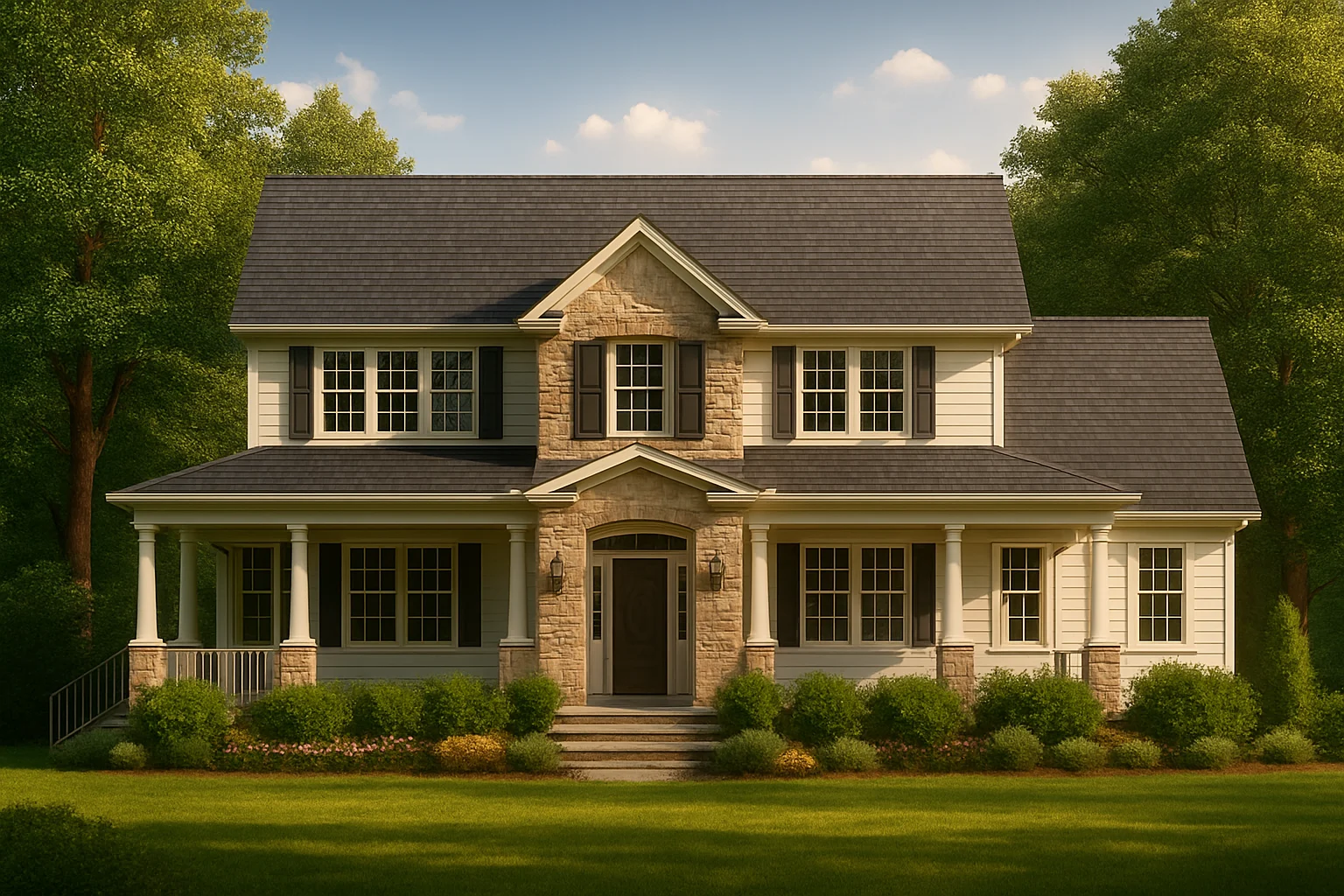 Charming 1.5-Story House Plan with Traditional Design
