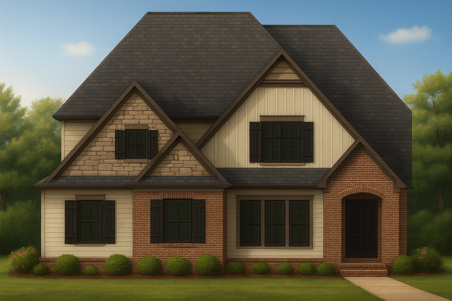 IMPORTANT Make the house as realistic as possible, landscape orientation, and display entire house. Do not cut off right or left side of house!